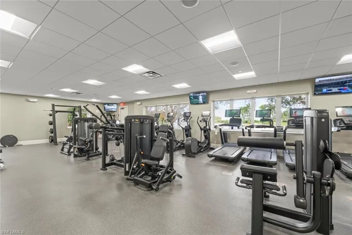Twin Eagles Fitness center featuring exercise equipment.