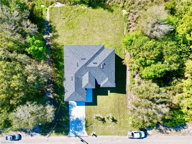 View from above of property