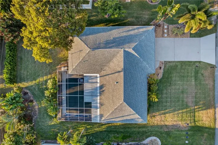 View from above of property