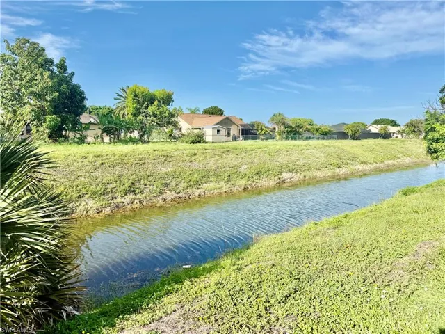 Canal in backyard.