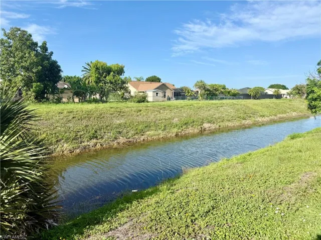Canal in backyard.