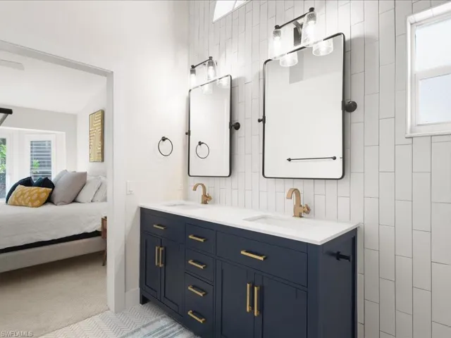 Bathroom featuring vanity