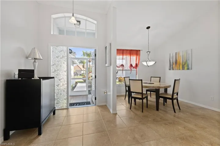 Entry with Intimate Dining Area