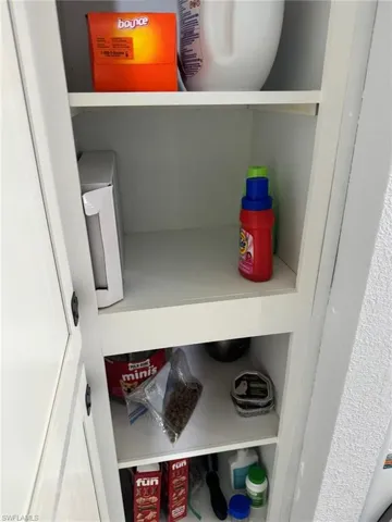 storage next to laundry