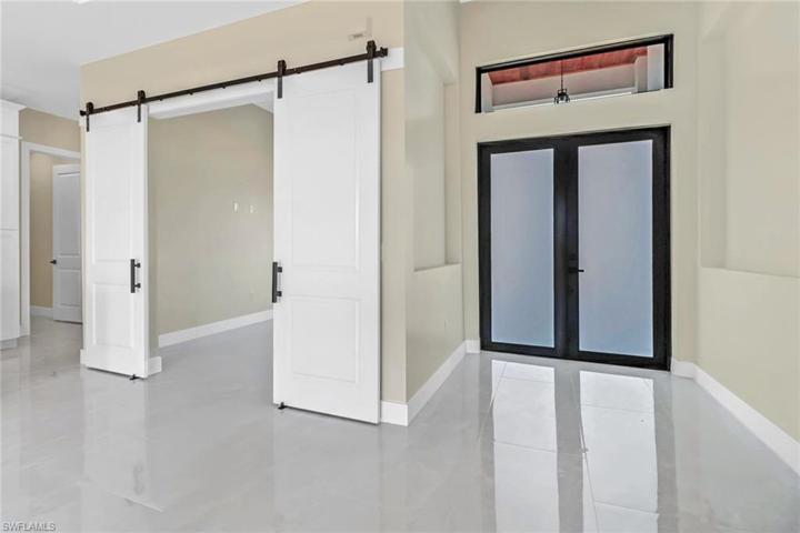 Office or Den with Sliding Barn Doors