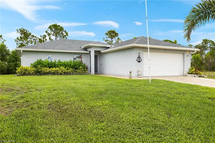 Lush grass and subtle modern paint color