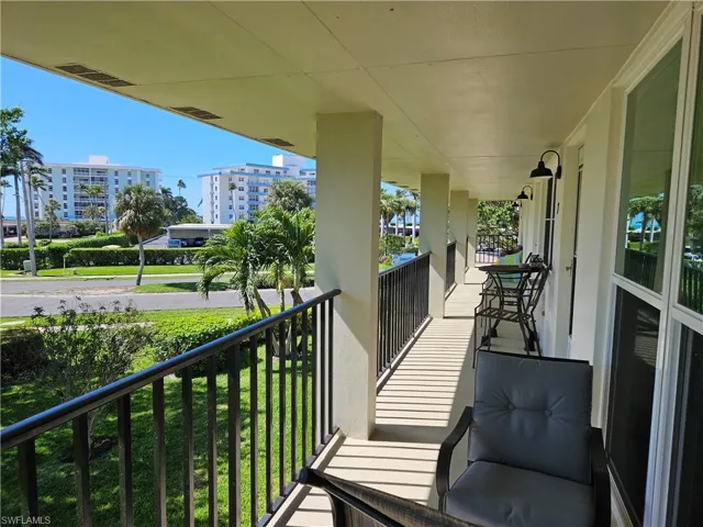 Walk way in front of unit