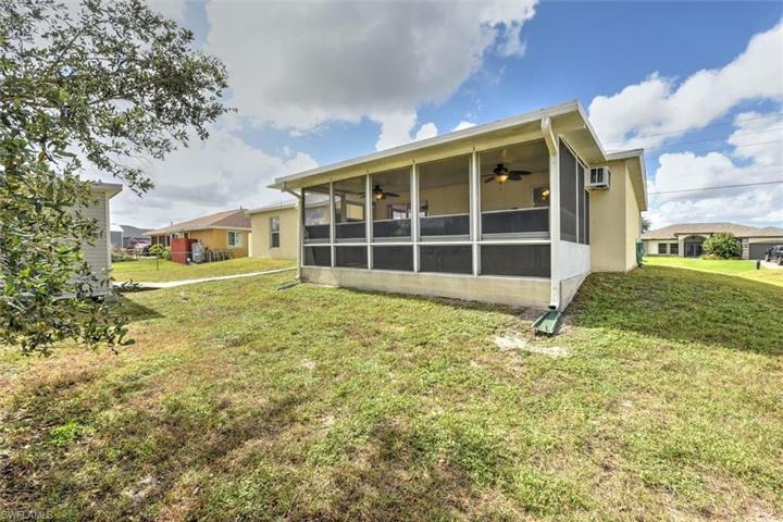 Rear view of the lanai. Plenty of room for a pool if you desire.