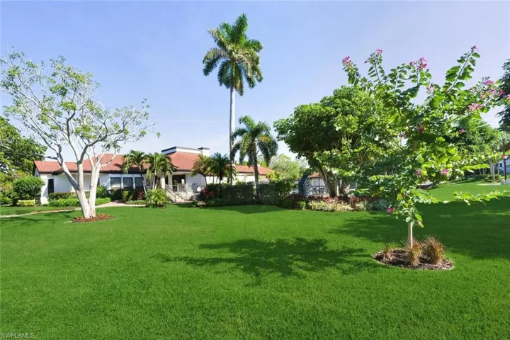 View of green lawn