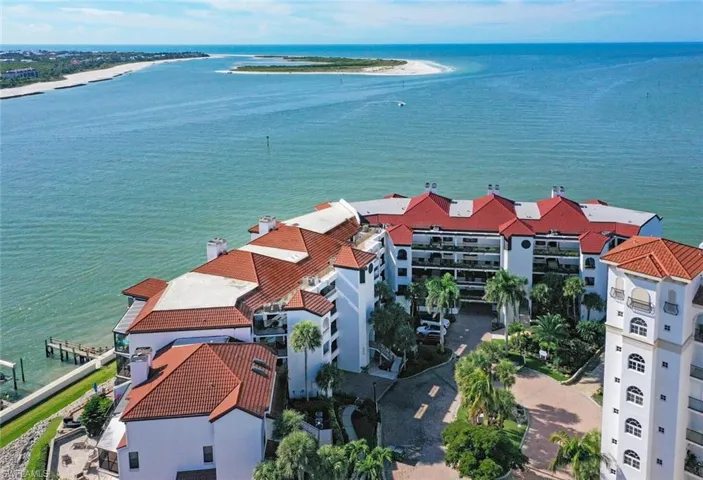 Bird's eye view of a large body of water