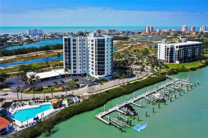 Birds eye view of property featuring a water view and a view of city