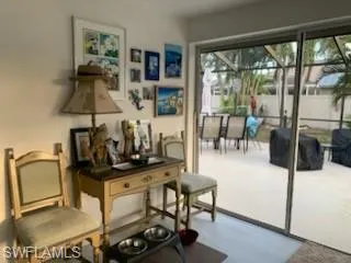 Sitting room with terrazzo floor