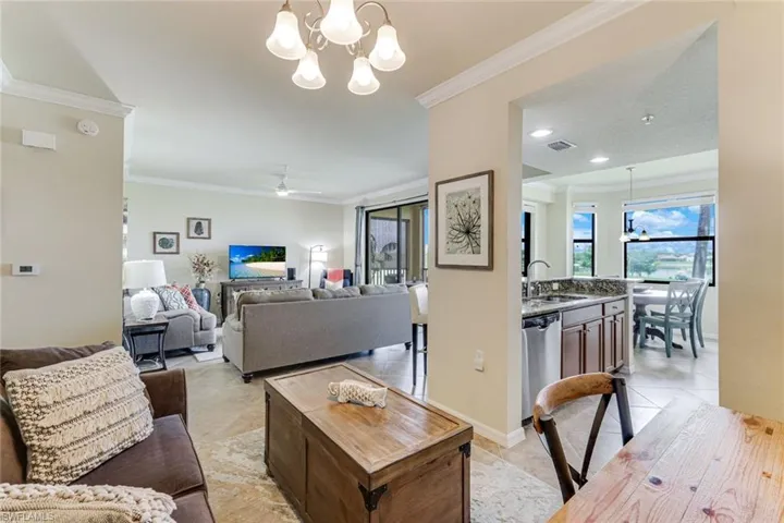 Full View of the Open Concept Living, All with an Outdoor View