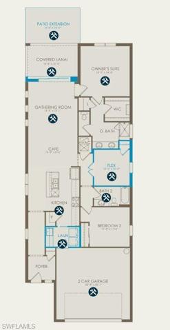 Floorplan with structurals