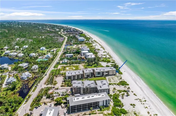 Bird's eye view of expansive coastline