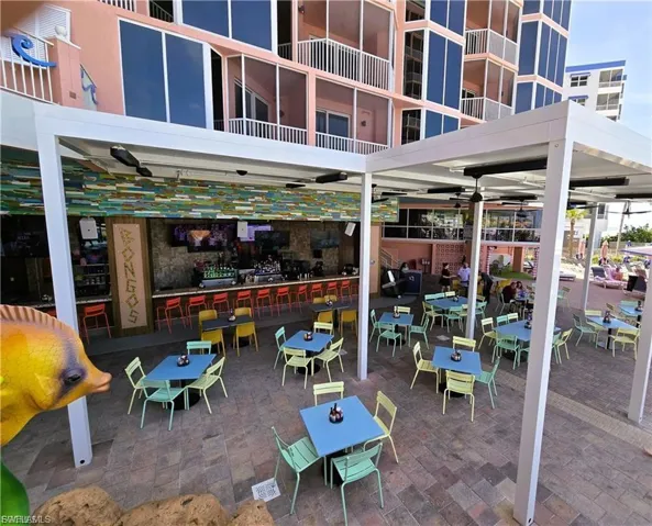 Dining by main pool