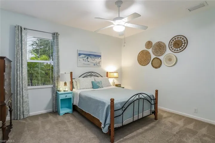 Bedroom #3 featuring a ceiling fan and Brand New carpet