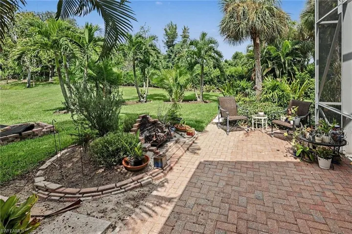 Extended pavers around the house