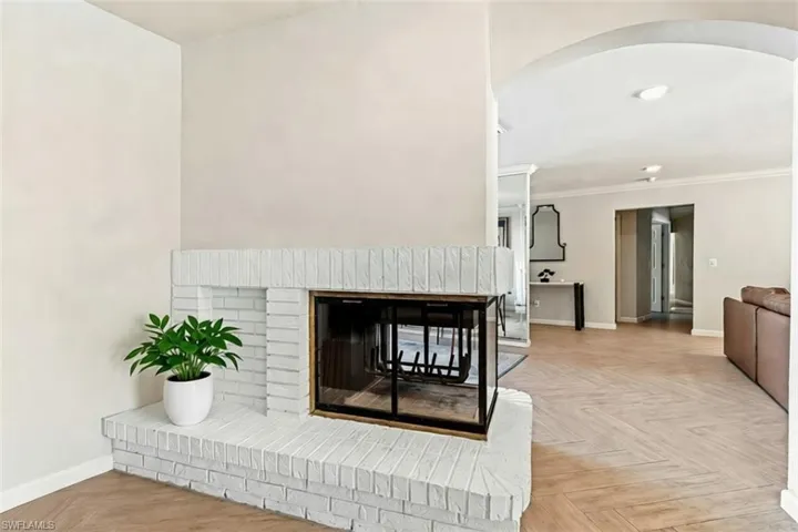 View into Living& Flex Space-To Primary , office and Half Bath