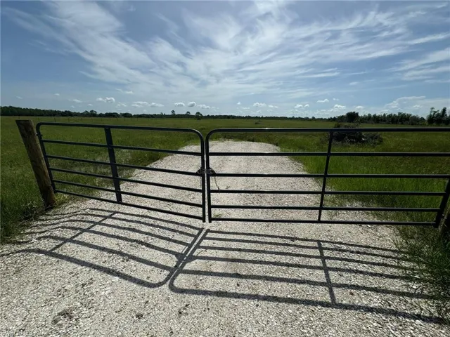 View of gate - 3RD on the East side from the Main paved road.