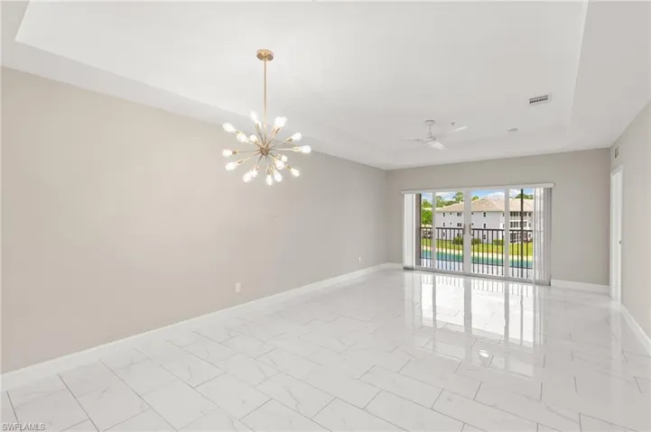 Large combined living and dining area with the BEST views!