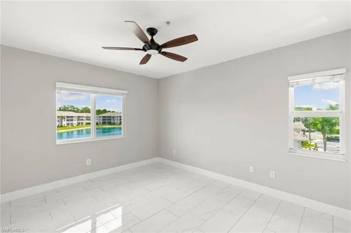 The large primary suite has more windows for unobstructed views and natural lighting!