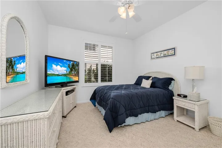 Bedroom 2 with ceiling fan