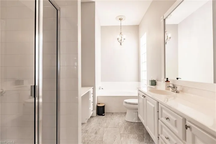 Her side has access to shower too.
