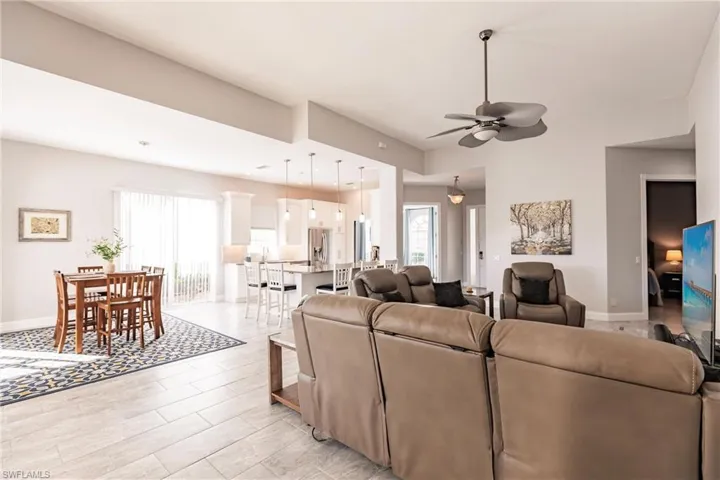 Living and dining area.
