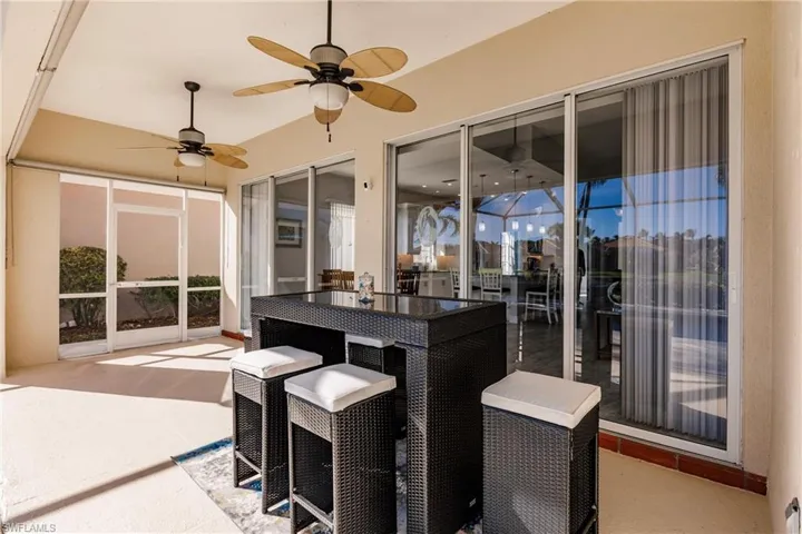 Room for dining or sitting areas.