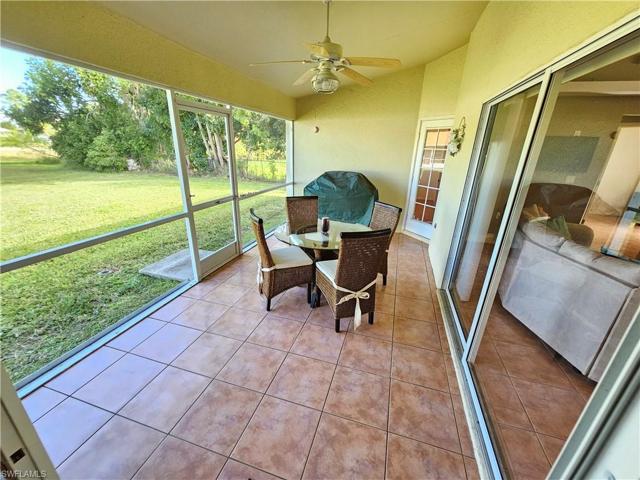 Covered and screened lanai