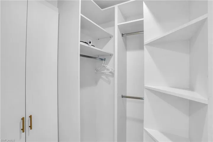 View of spacious walk-in closet