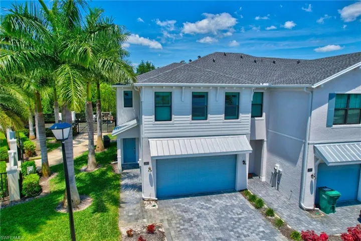 View of front of home featuring a garage