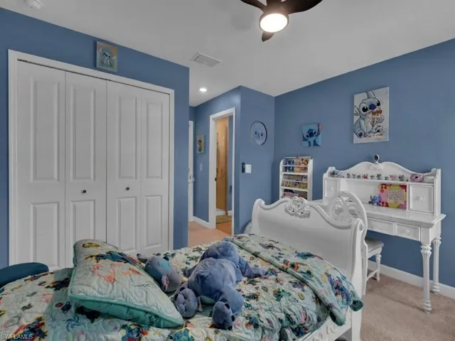 Bedroom with large closet and en suite bathroom