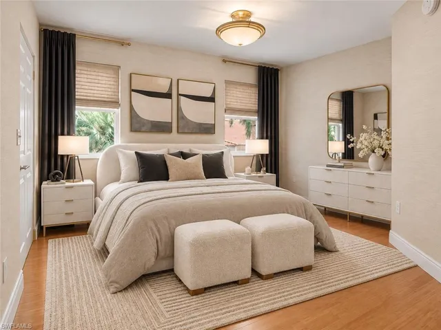 Photo includes reality renovation/ staging to showcase the possibility of the bedroom. Design services included with purchase!
