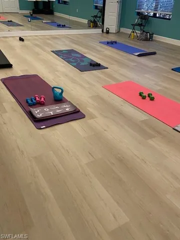 yoga studio with class instructors