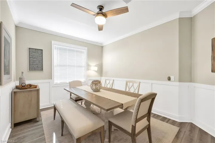 den being used as formal dining