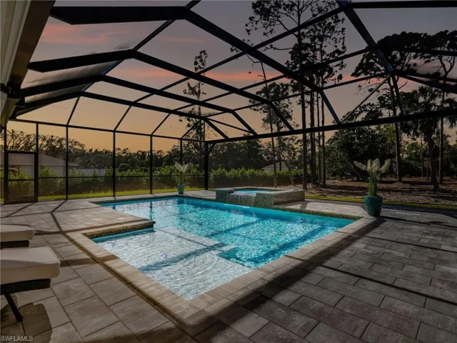 Twilight View of Pool