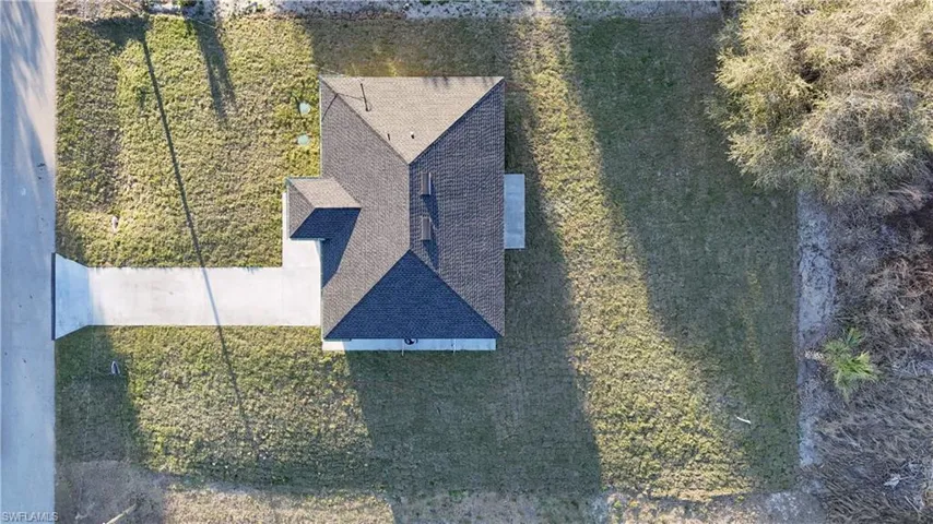View from above of property