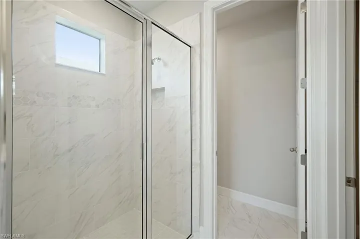 Bathroom with walk in shower