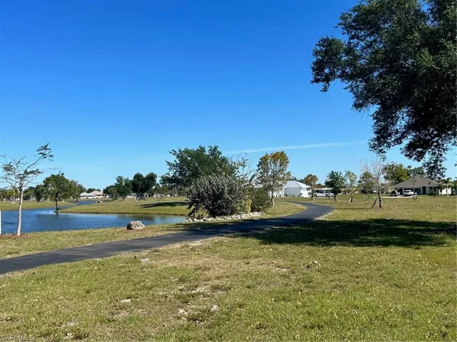 Walking Path Along Community Lake