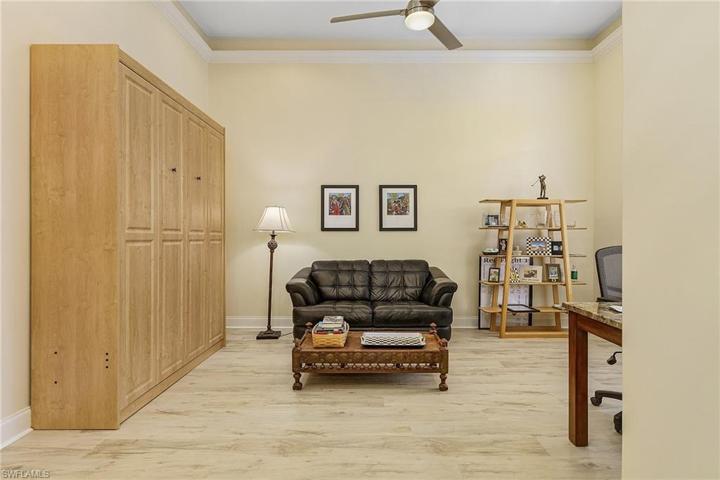 Front entry and the den area.