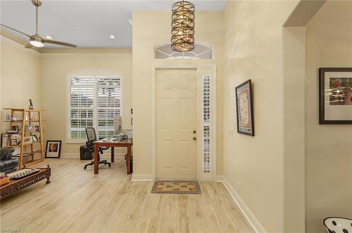 Great room view from the formal dining area.