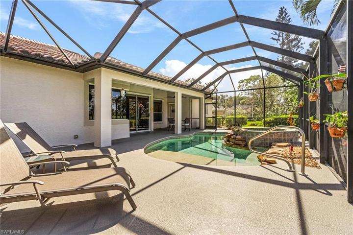 Lots of green space around this lovely home.