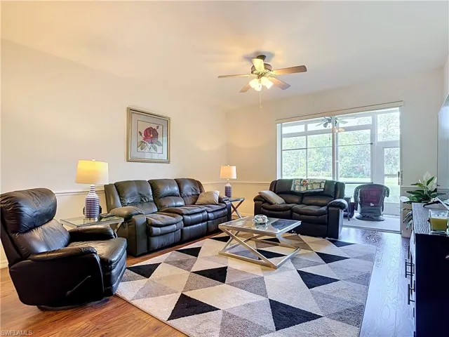 Wood-finish flooring throughout