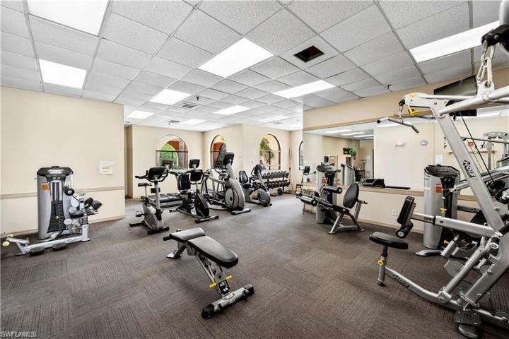 Workout room.