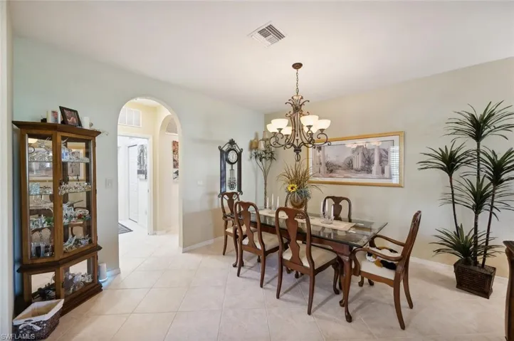Formal dining area