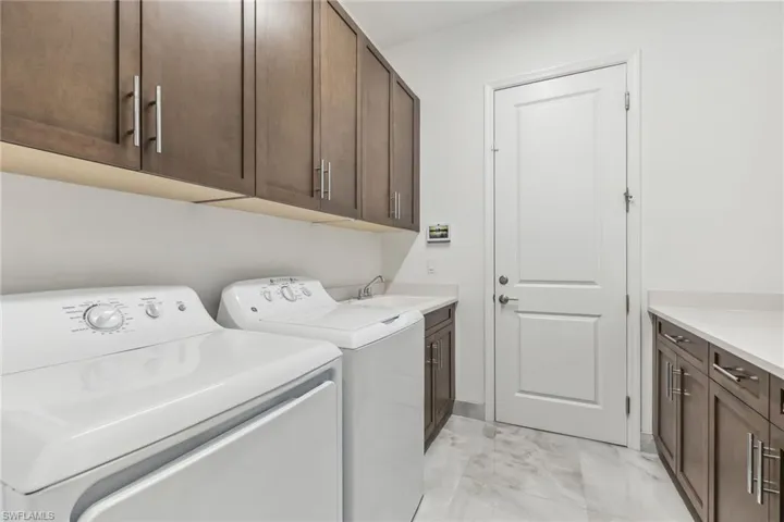 built in laundry room