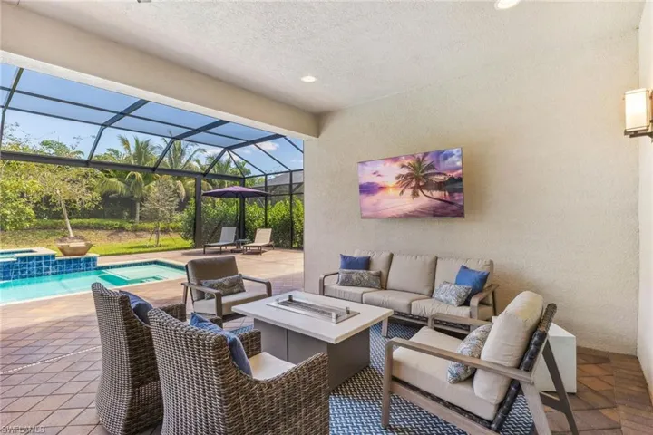 Lanai includes automatic hurricane screens