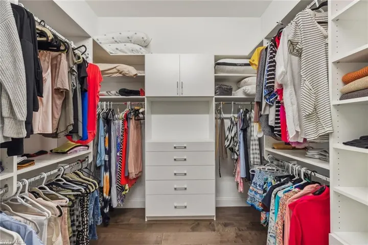 Custom primary closet